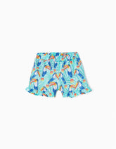 Zippy Cotton Shorts For Girls Parrots